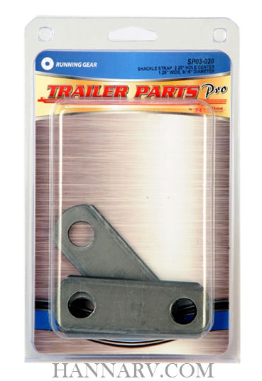 Redline SP03-020 Shackle Strap - 2-1/4 Inch Hole Center - 1-1/4 Inches Wide - 9/16 Inch Hole - 4 Pack